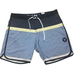 Vissla Dredges Boardshort Coastal Blue Men’s Size 36 Swim Trunks